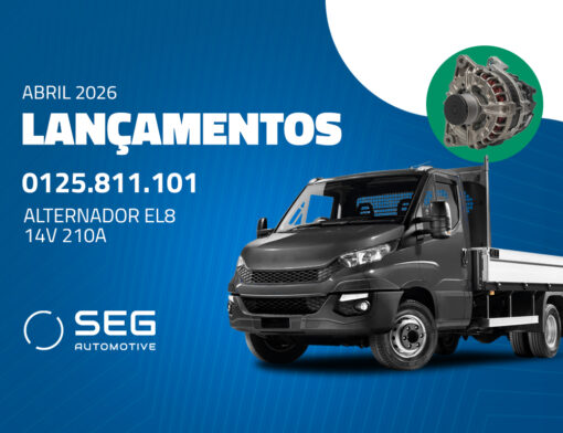 alternador-0125811101-linha pesada - Alternador EL8 14V 210A da SEG Automotive: potência e cobertura para veículos comerciais