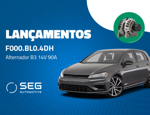 Novo Alternador F000BL04DH da SEG Automotive amplia cobertura para Audi e Volkswagen