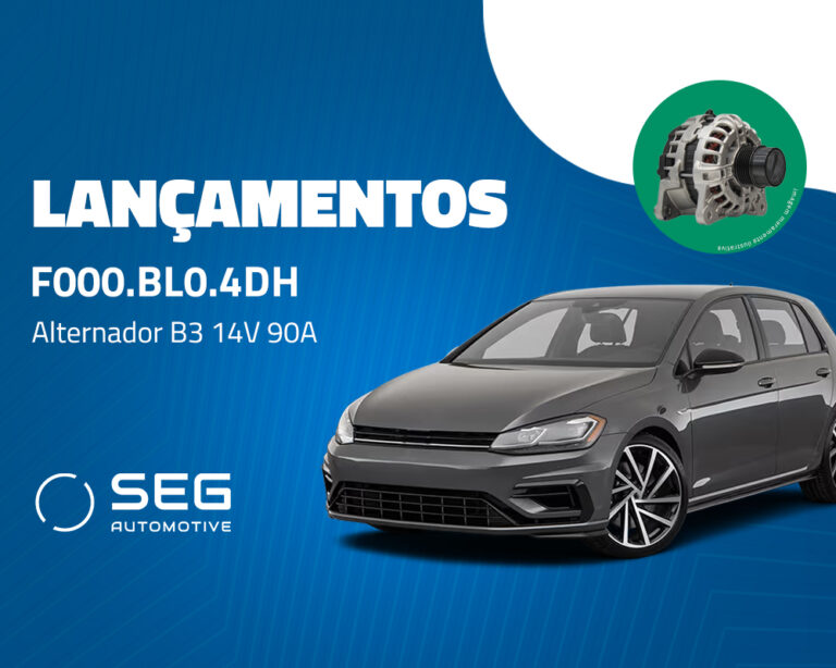 Novo Alternador F000BL04DH da SEG Automotive amplia cobertura para Audi e Volkswagen