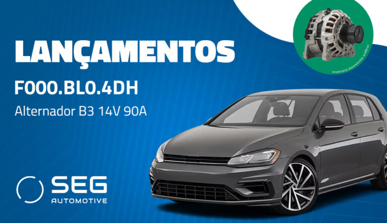 Novo Alternador F000BL04DH da SEG Automotive amplia cobertura para Audi e Volkswagen