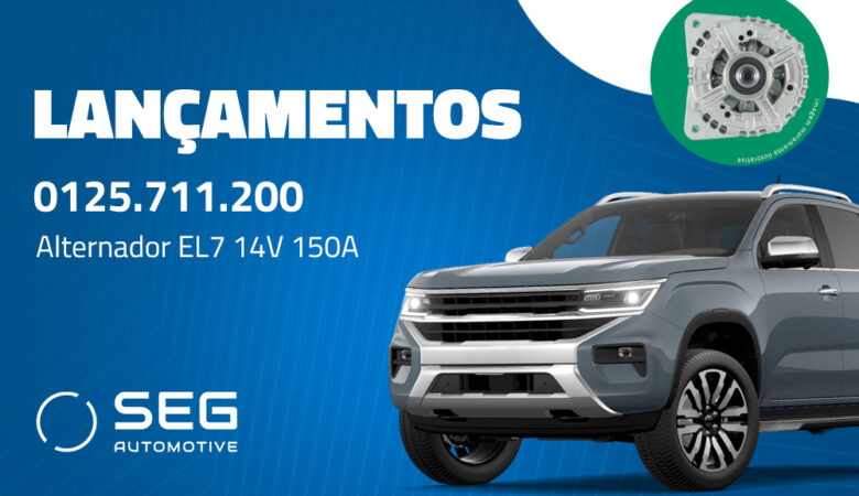 A SEG Automotive segue expandindo seu portfólio para o mercado de reposição e anuncia a chegada do alternador EL7 14V 150A (PN 0125711200). Com tecnologia desenvolvida a partir da experiência da empresa como fornecedora de equipamento original, o lançamento foi projetado para atender uma ampla gama de veículos das marcas Citroën, Peugeot e MINI, especialmente modelos equipados com os consagrados motores THP 1.6 turbo.
